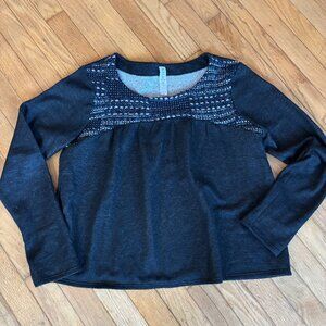 Anthropologie, AMADI Embroidered, Long-Sleeved Top